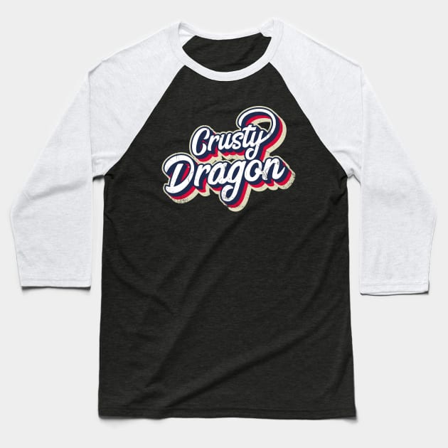 Crusty Dragon (Brit Slang: Booger) Baseball T-Shirt by bluerockproducts